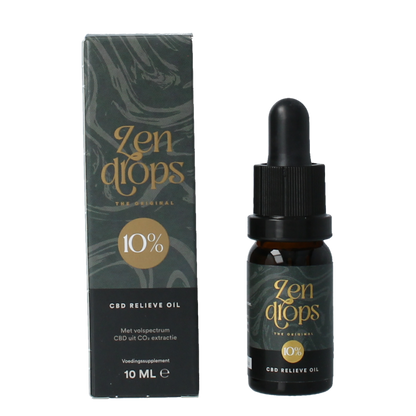 Zendrops CBD relieve oil original 10% 10 Milliliter