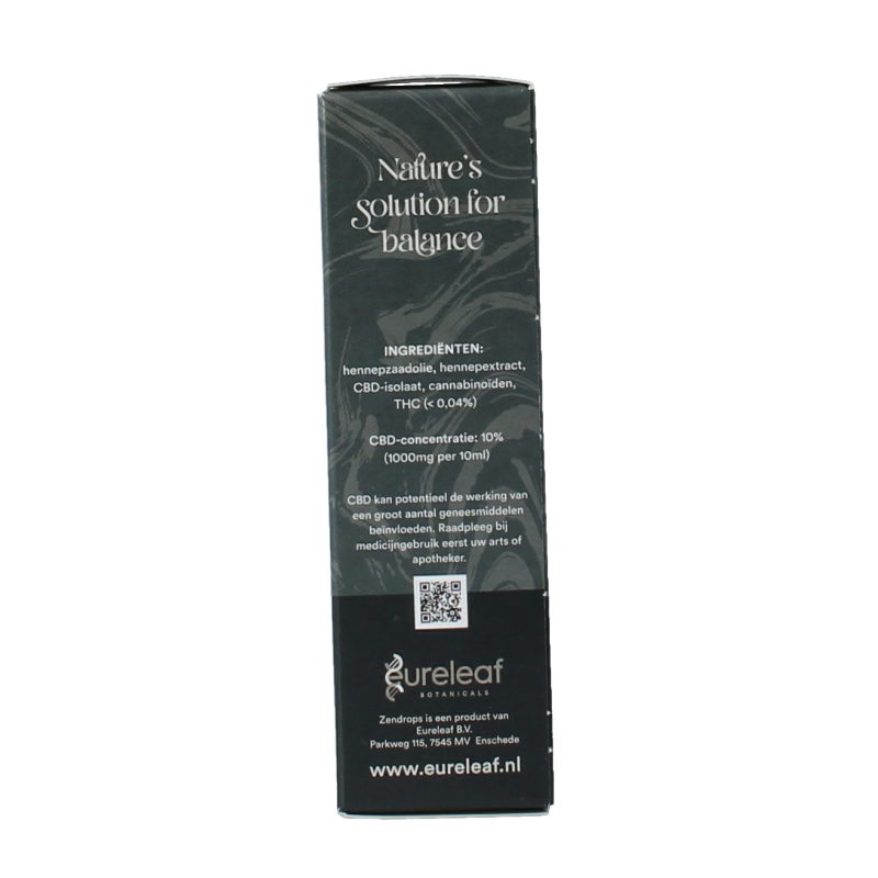 Zendrops CBD relieve oil original 10% 10 Milliliter
