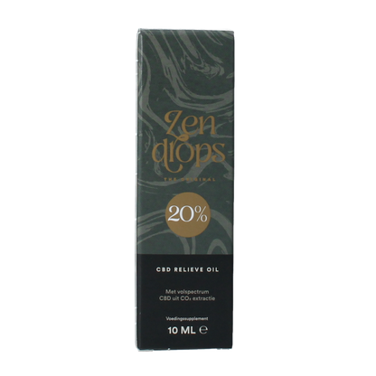 Zendrops CBD relieve oil original 20% 10 Milliliter