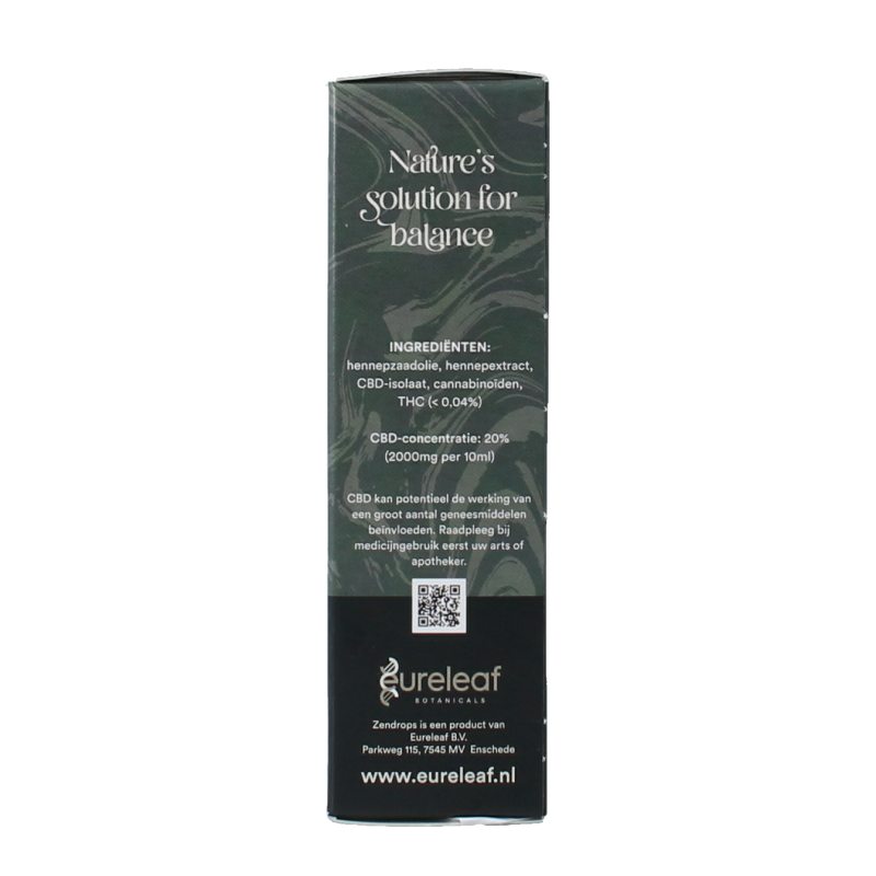 Zendrops CBD relieve oil original 20% 10 Milliliter