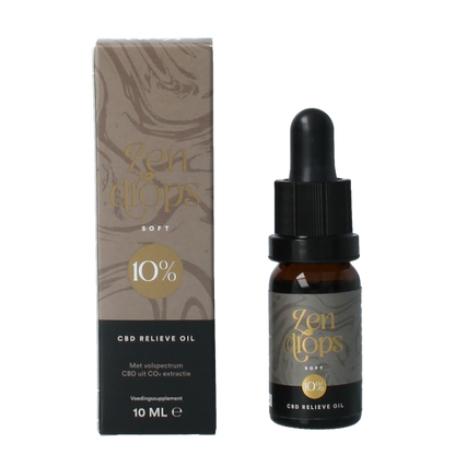 Zendrops CBD relieve oil soft 10% 10 Milliliter
