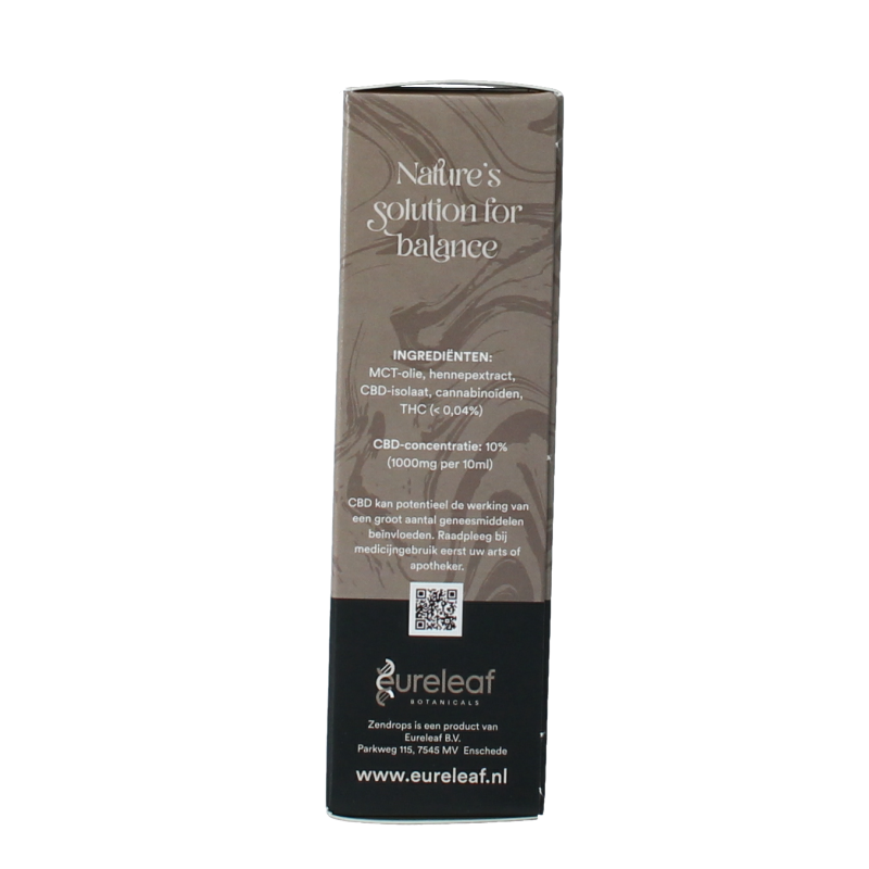Zendrops CBD relieve oil soft 10% 10 Milliliter