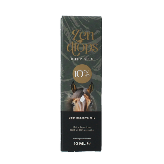 Zendrops CBD olie paarden 10% hennepzaadolie 10.00 Milliliter