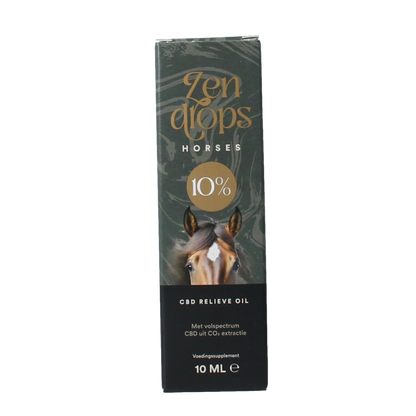 Zendrops CBD olie paarden 10% hennepzaadolie 10.00 Milliliter