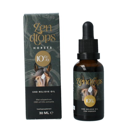 Zendrops CBD relieve oil horses 10% 30 Milliliter