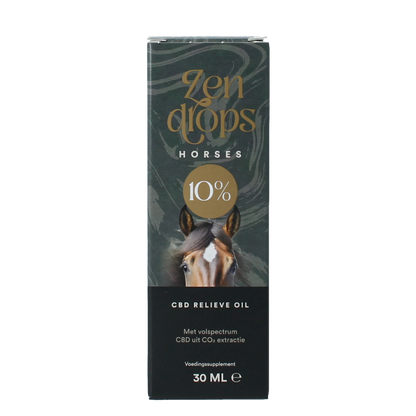 Zendrops CBD olie paarden 10% hennepzaadolie 30.00 Milliliter