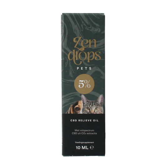 Zendrops CBD olie huisdieren 5% 10.00 Milliliter