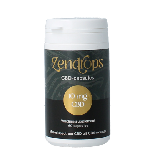 Zendrops CBD capsules 10mg hennepzaadolie 60.00 Capsules