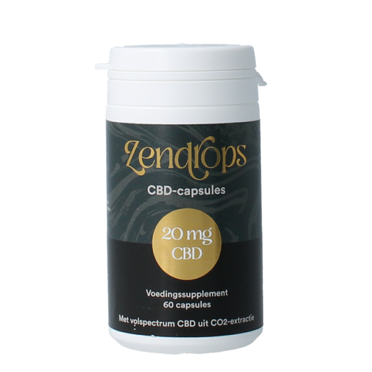 Zendrops CBD capsules 20mg hennepzaadolie 60.00 Capsules