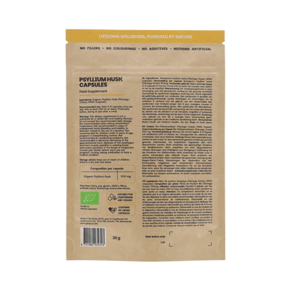 Goyu Psyllium husk vezels bio 60.00 Capsules