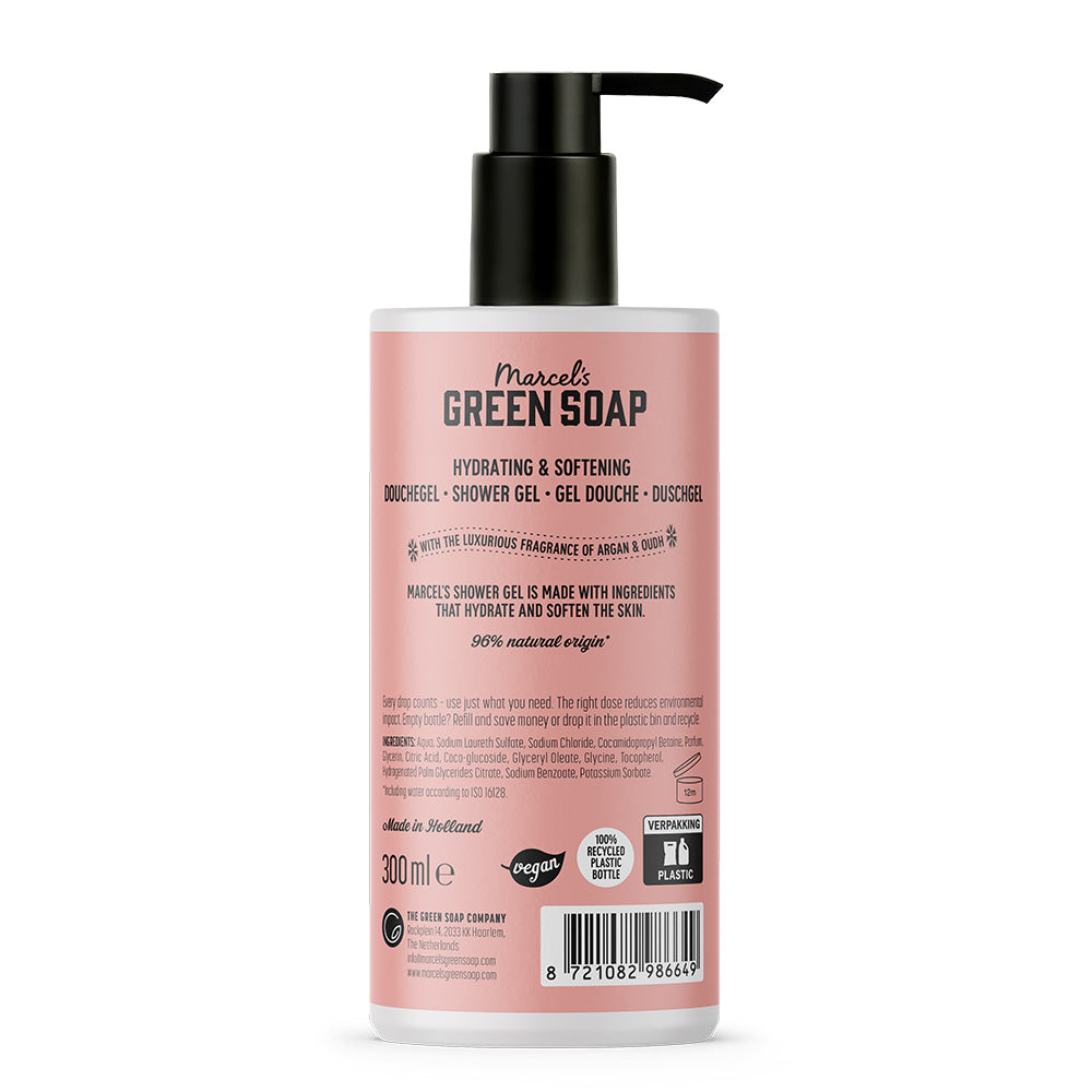 Marcel's Green Soap Shower Gel Argan & Oudh 300.00 Milliliter
