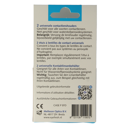Eyefresh Lenshouder plat duo 2 Stuks