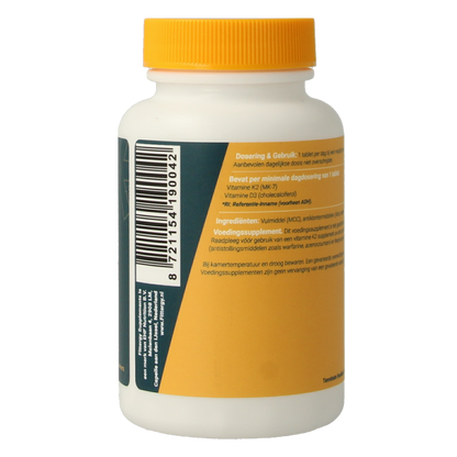 Fittergy K2 (100mcg) en D3 (50mcg) 60 Tabletten