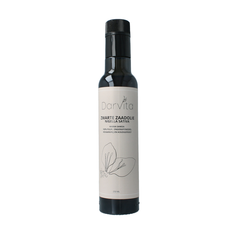 Darvita Zwarte zaad olie 250 Milliliter