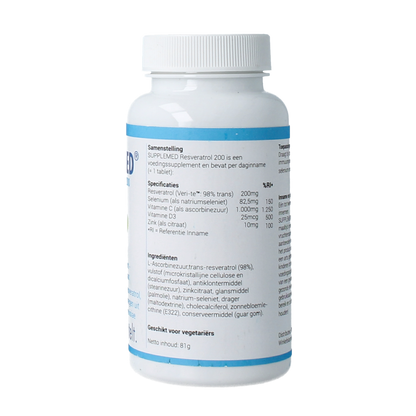 Supplemed Resveratrol 200 60.00 Tabletten