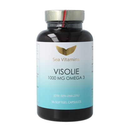 Liever Gezond Omega 3 visolie strong met vitamine E 90 Vegetarische capsules