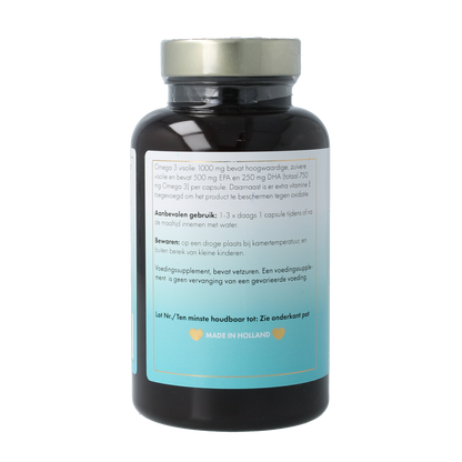 Liever Gezond Omega 3 visolie strong met vitamine E 90 Vegetarische capsules