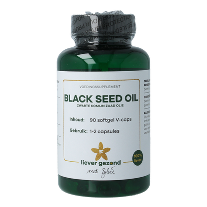 Liever Gezond Komijnzaadolie zwart 90 Vegetarische capsules