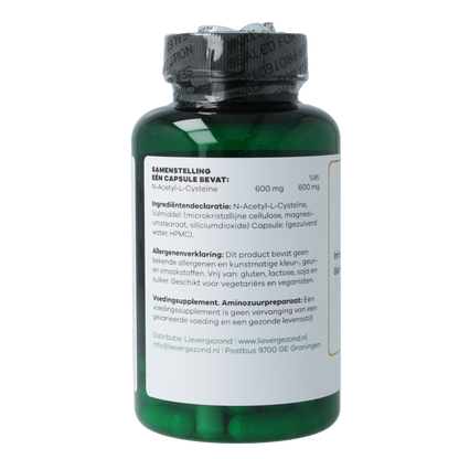 Liever Gezond NAC n-acetyl cysteine 600mg 60 Vegetarische capsules