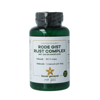 Liever Gezond Rode gist rijst complex Q10 60 Vegetarische capsules