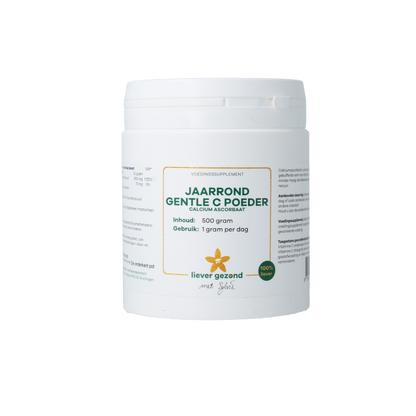 Liever Gezond Calcium ascorbaat jaarrond 500 Gram