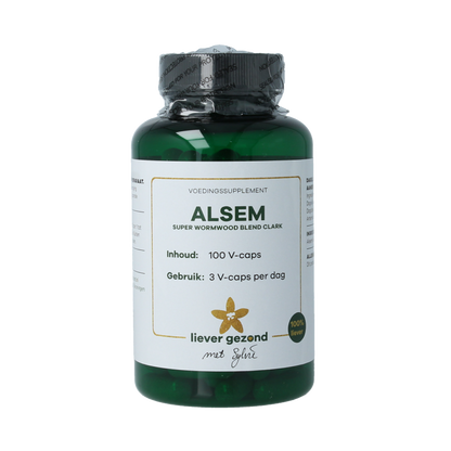 Liever Gezond Alsem super wormwood blend clark 100 Vegetarische capsules