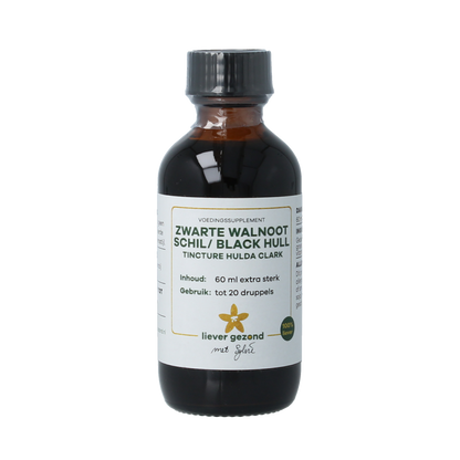 Liever Gezond Zwarte walnootschil tinctuur clark 60.00 Milliliter