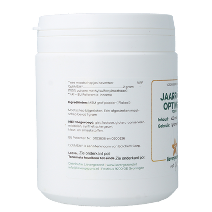 Liever Gezond Opti msm poeder jaarrond 500 Gram
