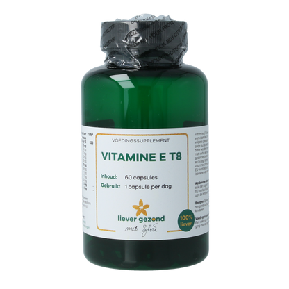 Liever Gezond Vitamine E T8 60.00 Vegetarische capsules