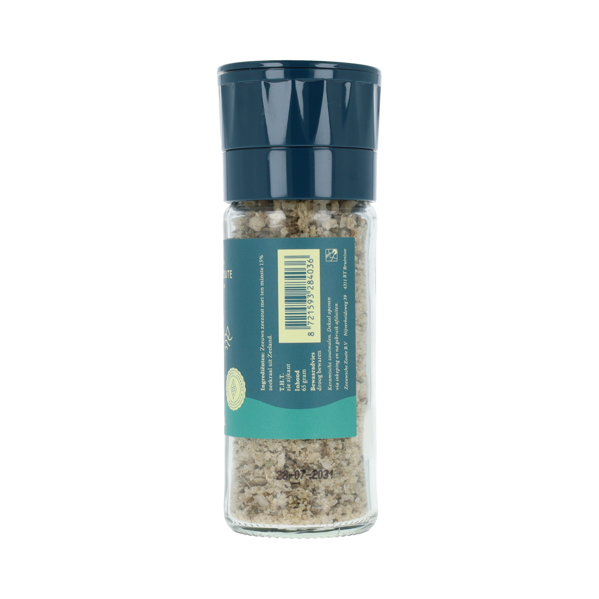 Zeeuwsche Zoute Keramische Zoutmolen zeekraal 65.00 Gram