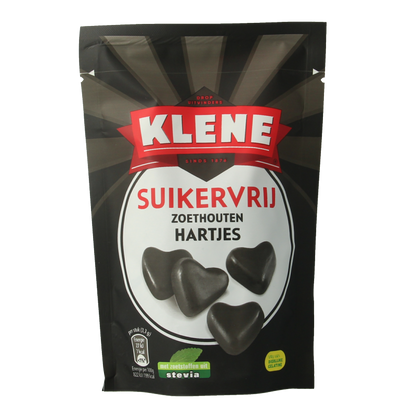 Klene Zoethouten hartjes suikervrij 110 Gram