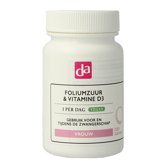 DA Foliumzuur & vitamine D3 120.00 Tabletten