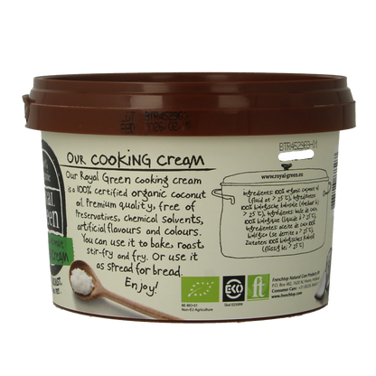 Royal Green Kokos cooking cream odourless bio 500 Milliliter