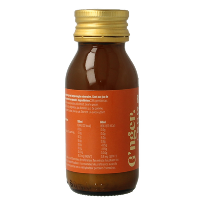G'nger Shot gember vruchtensap kurkuma revive 60 Milliliter