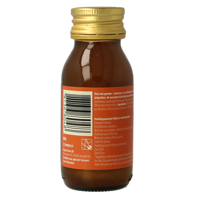 G'nger Shot gember vruchtensap kurkuma revive 60 Milliliter