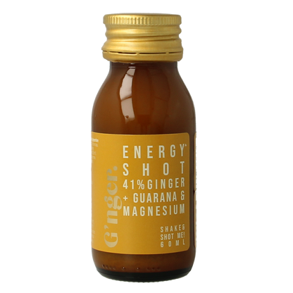 G'nger Shot gember vruchtensap guarana energy 60.00 Milliliter