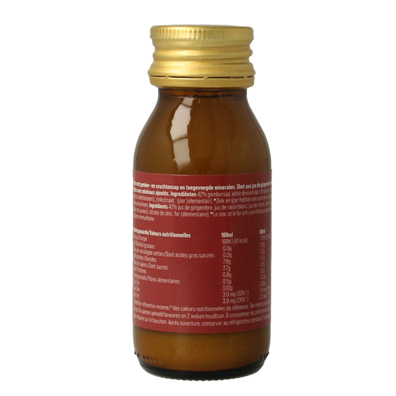 G'nger Shot gember vruchtensap immunity 60 Milliliter