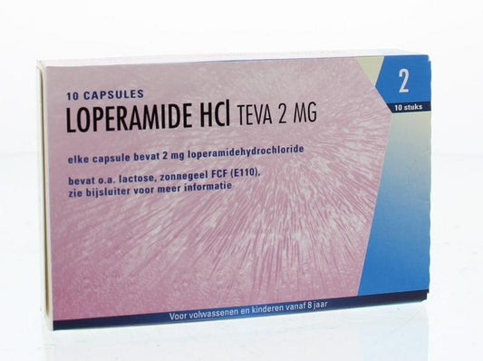 Teva Loperamide HCL 2mg 10 Capsules
