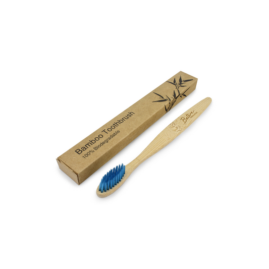 Betere Producten Bamboe tandenborstel voor volwassenen blauw 1 Stuks
