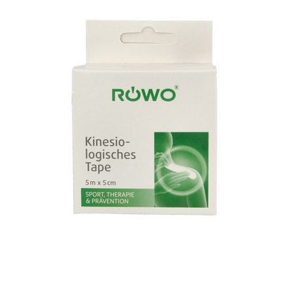 Rowo Kinesiotape zwart 5cmx5m 1 Stuks
