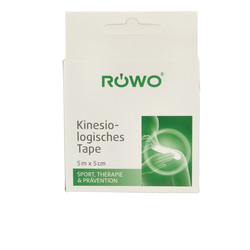 Rowo Kinesiotape zwart 5cmx5m 1 Stuks