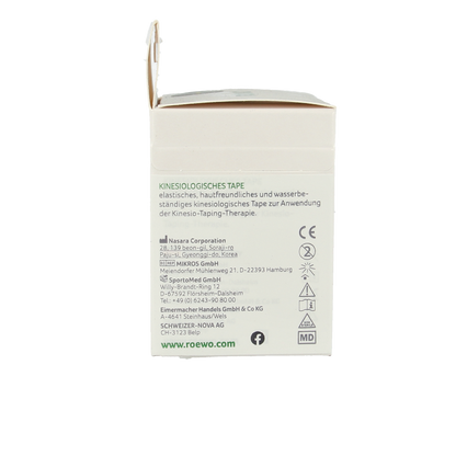 Rowo Kinesiotape zwart 5cmx5m 1 Stuks