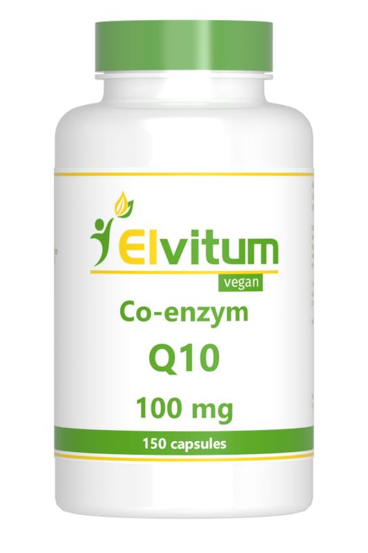 Elvitum  Co-enzym Q10 100mg 150 Vegetarische capsules