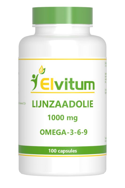 Elvitum  Lijnzaadolie omega 3-6-9 100 Capsules