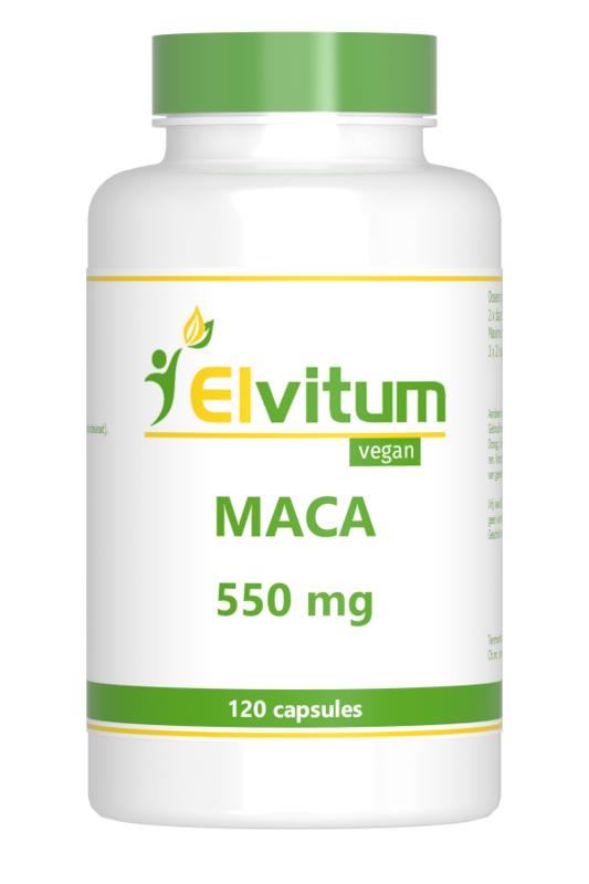 Elvitum  Maca 120 Vegetarische capsules