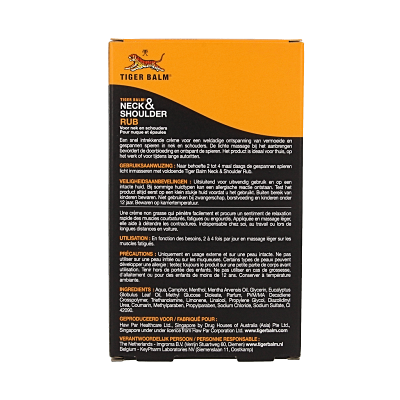 Tiger Balm Tijgerbalsem neck en shoulder rub 50 Gram