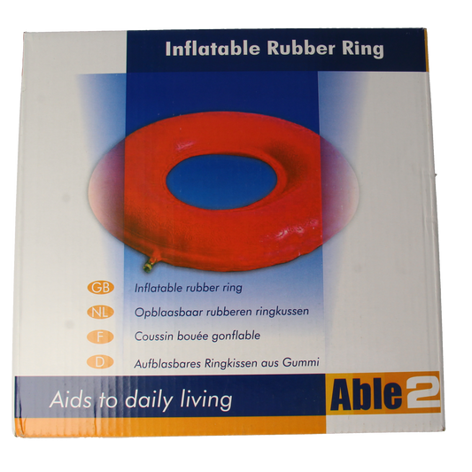 Able 2 Ringkussen opblaasbaar rubber 46 cm  1.00 Stuks