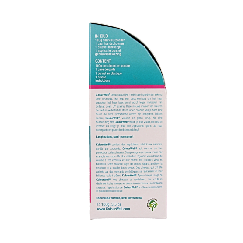Colourwell 100% Natuurlijke haarkleuring mild zwart 100 Gram