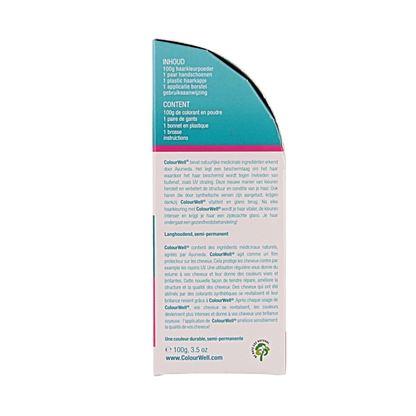 Colourwell 100% Natuurlijke haarkleuring mild zwart 100 Gram