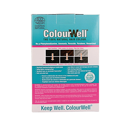Colourwell 100% Natuurlijke haarkleuring mild zwart 100 Gram